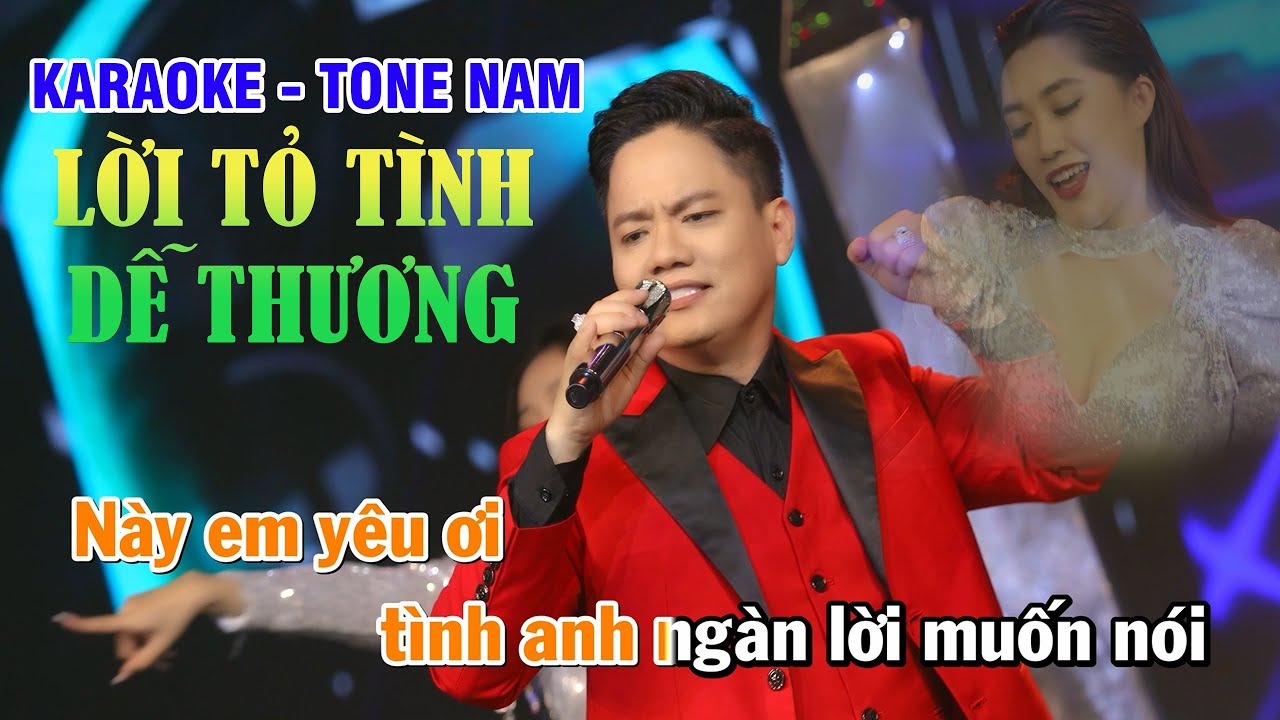 KARAOKE LỜI TỎ TÌNH DỄ THƯƠNG REMIX - QUANG TRƯỜNG | Tone Nam | Karaoke Remix