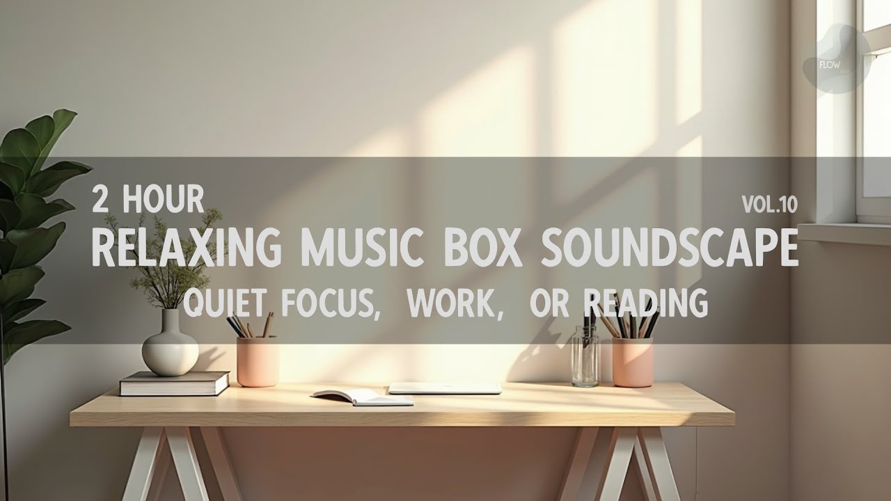 2 Hours Relaxing Music Box Soundscape Vol.10 | Quiet Focus Study and Work
