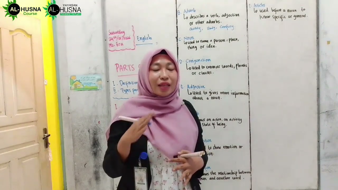 Parts of Speech With Ms Era🤗 #padangsidimpuancerdasbersamaalhusna 