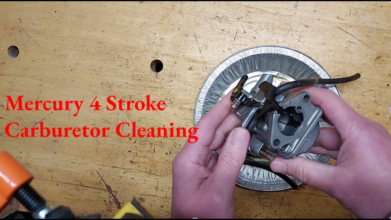 Cleaning a Mercury 3.5 hp 4 Stroke Outboard Carburetor