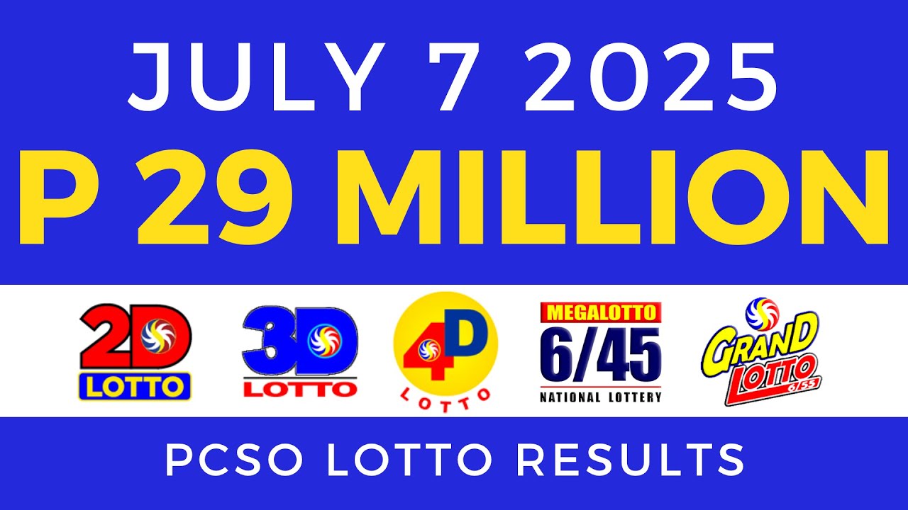 Lotto Result Today 9pm July 7 2025 PCSO