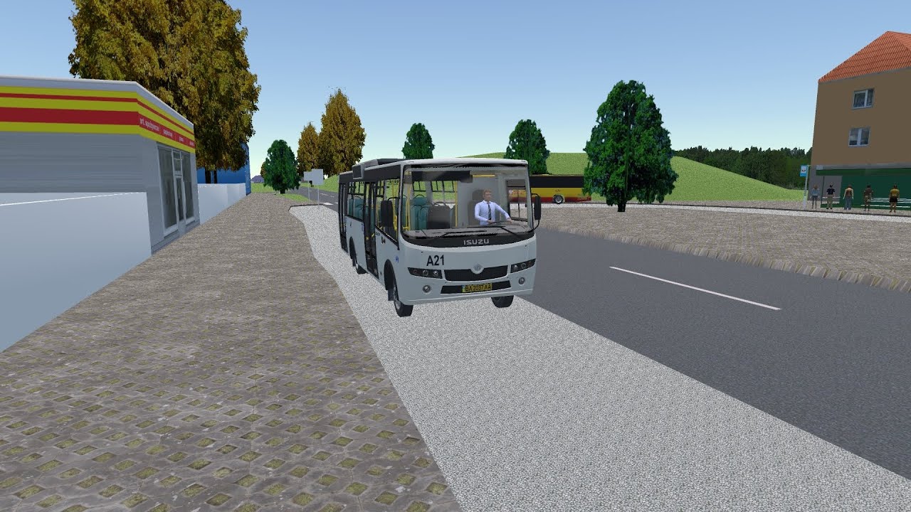 Proton bus simulator поездка на автобусе Атаман-А092 по карте Zerniki