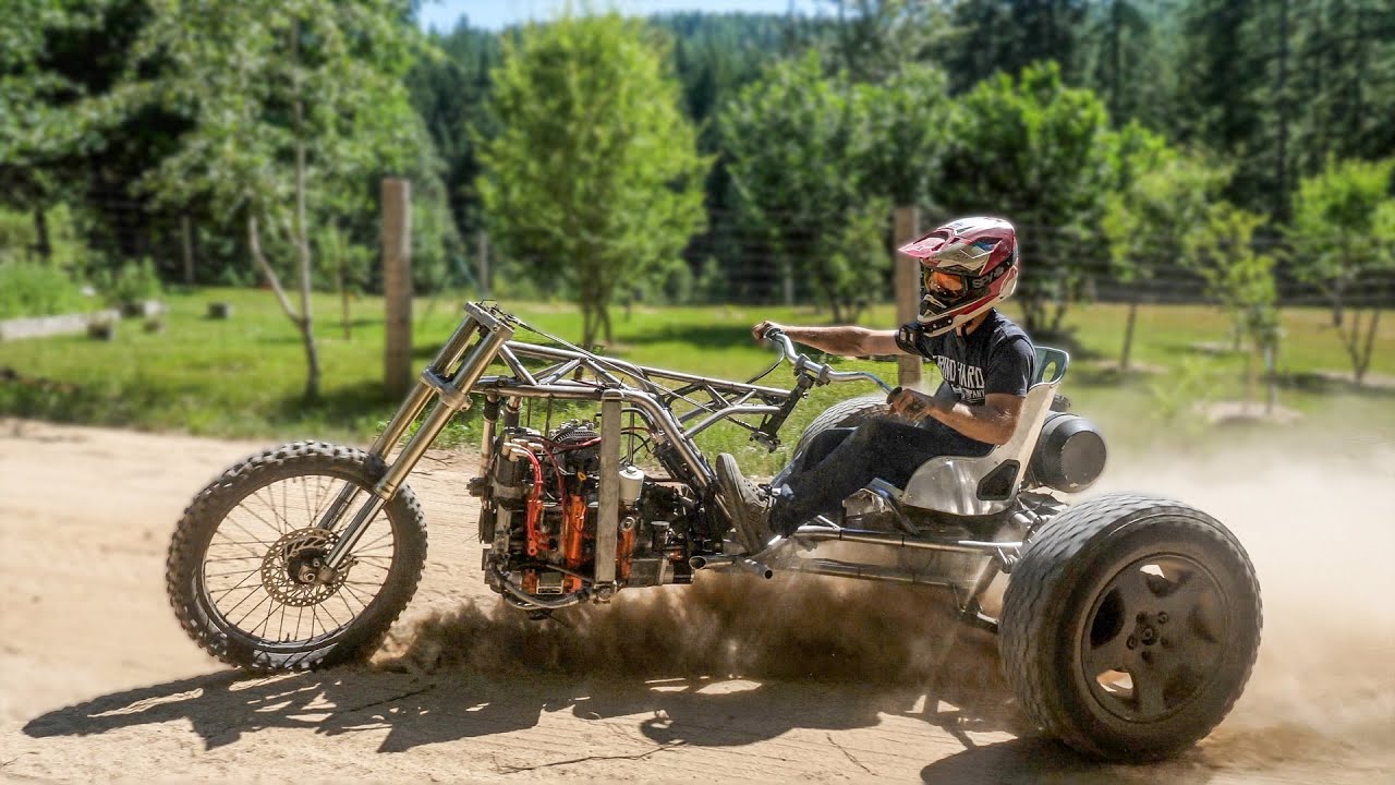 RX7 Drift Trike First Test Drive! It Is Amazing!