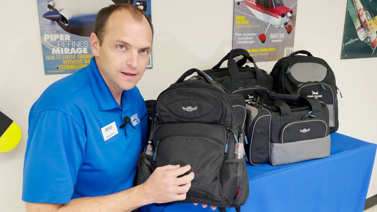 Flight Gear Cross Country Backpack - hands-on flight bag demo for pilots