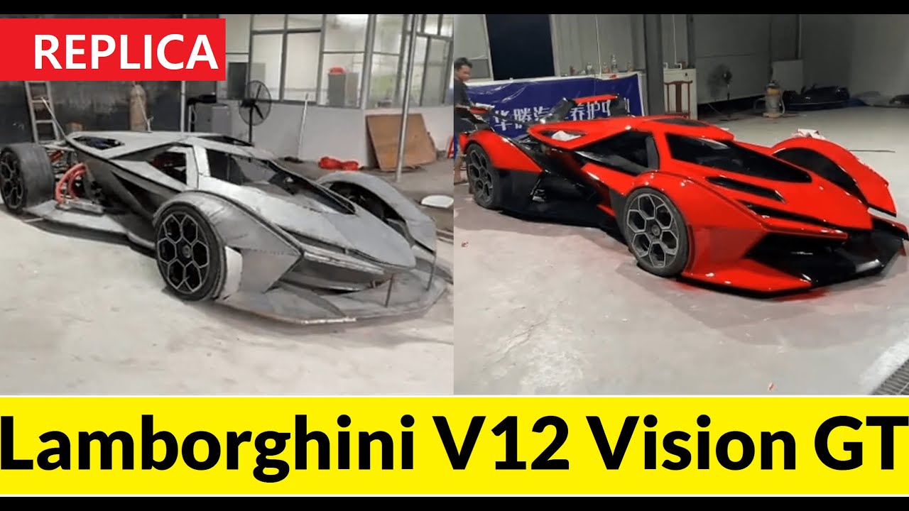 Домашний | Реплика Lamborghini V12 Vision GT | Построить таймлапс.