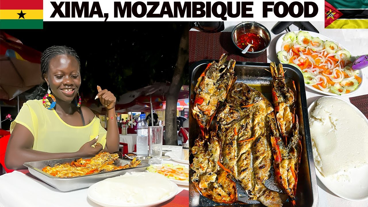 Ghanaian Trying Xima In Maputo / Traditional Mozambican Food