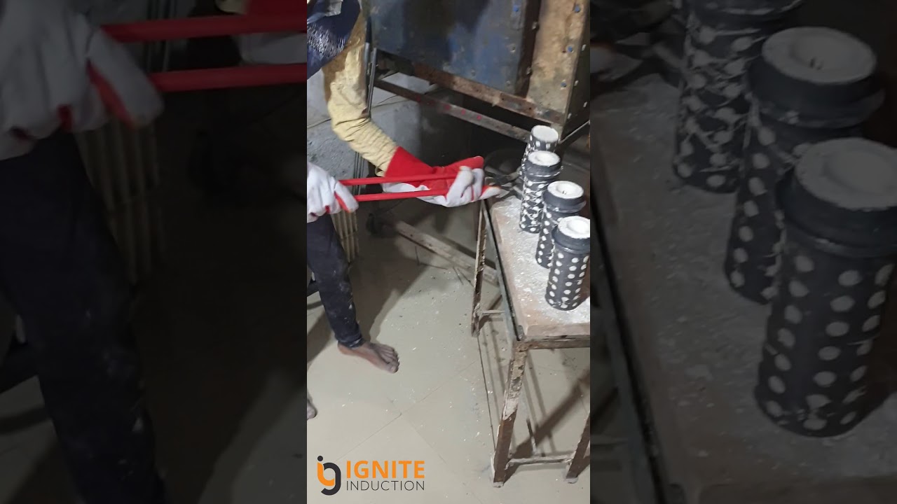 Induction silver melting furnace