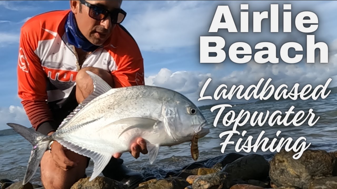 Landbased Shallow Reef Topwater Fishing in Airlie Beach!