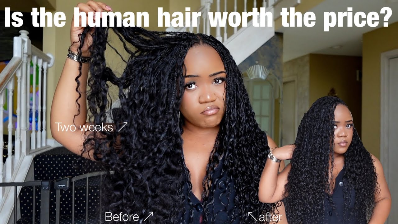 How to maintain human hair boho braids ￼/ bora braids ( THE TRUTH )