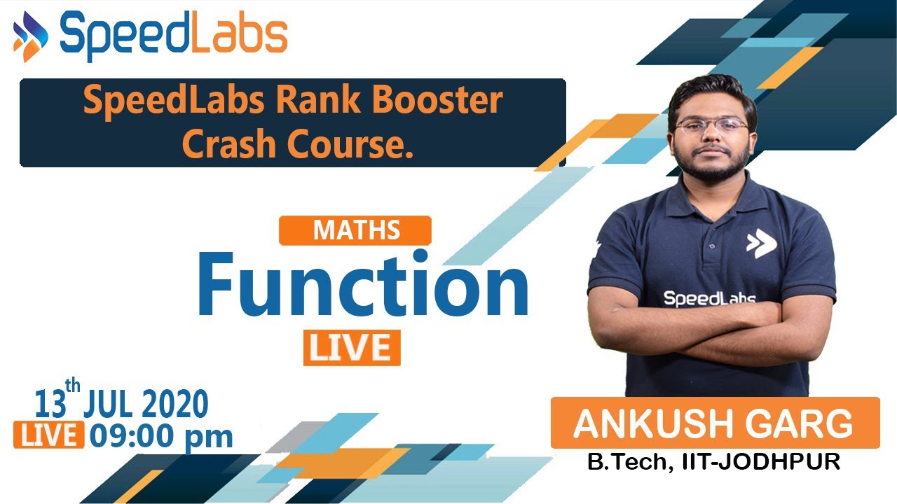 SpeedLabs Rank Booster Crash Course | Maths | Function