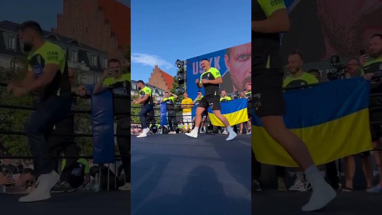 Oleksandr Usyk is a pure vibe 🤣🕺