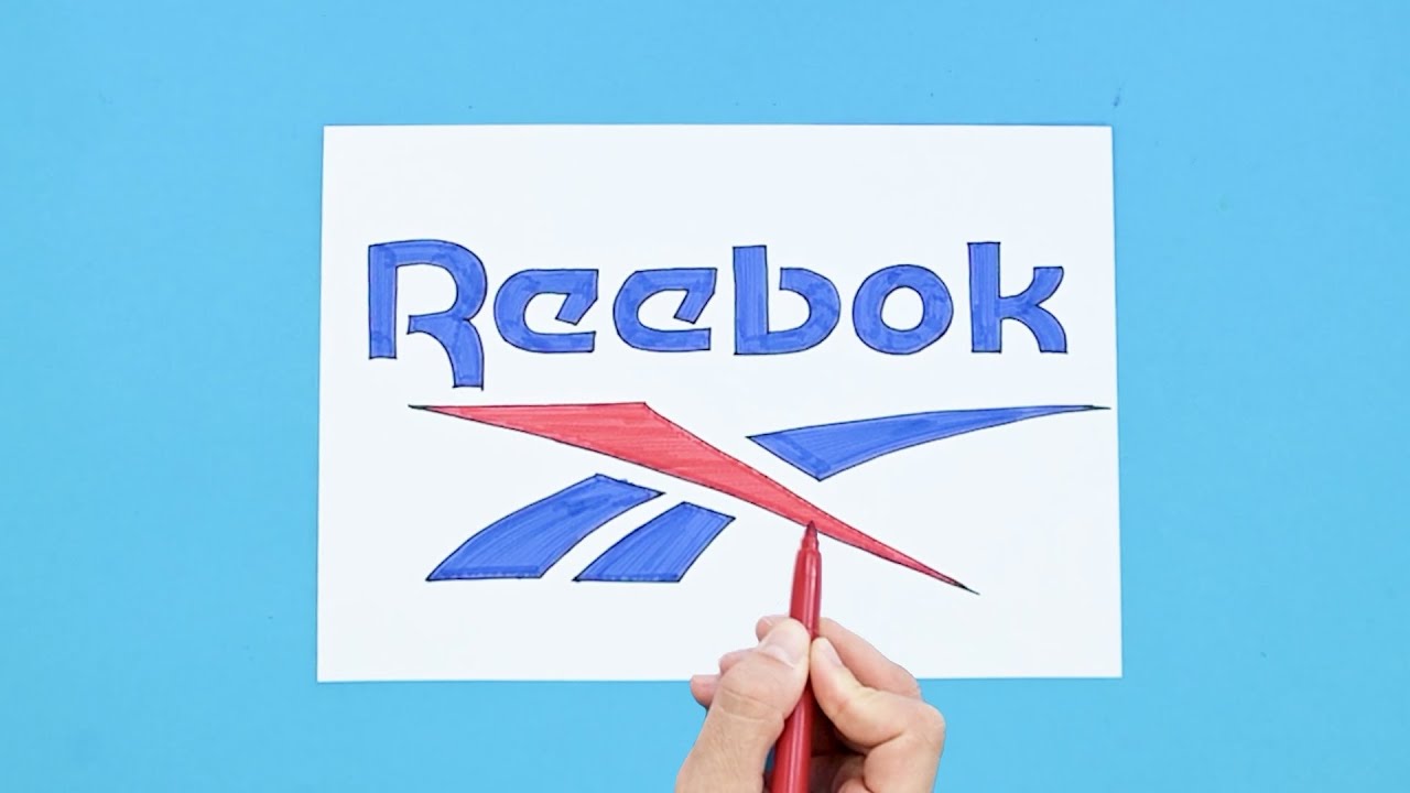 How to draw Reebok logo