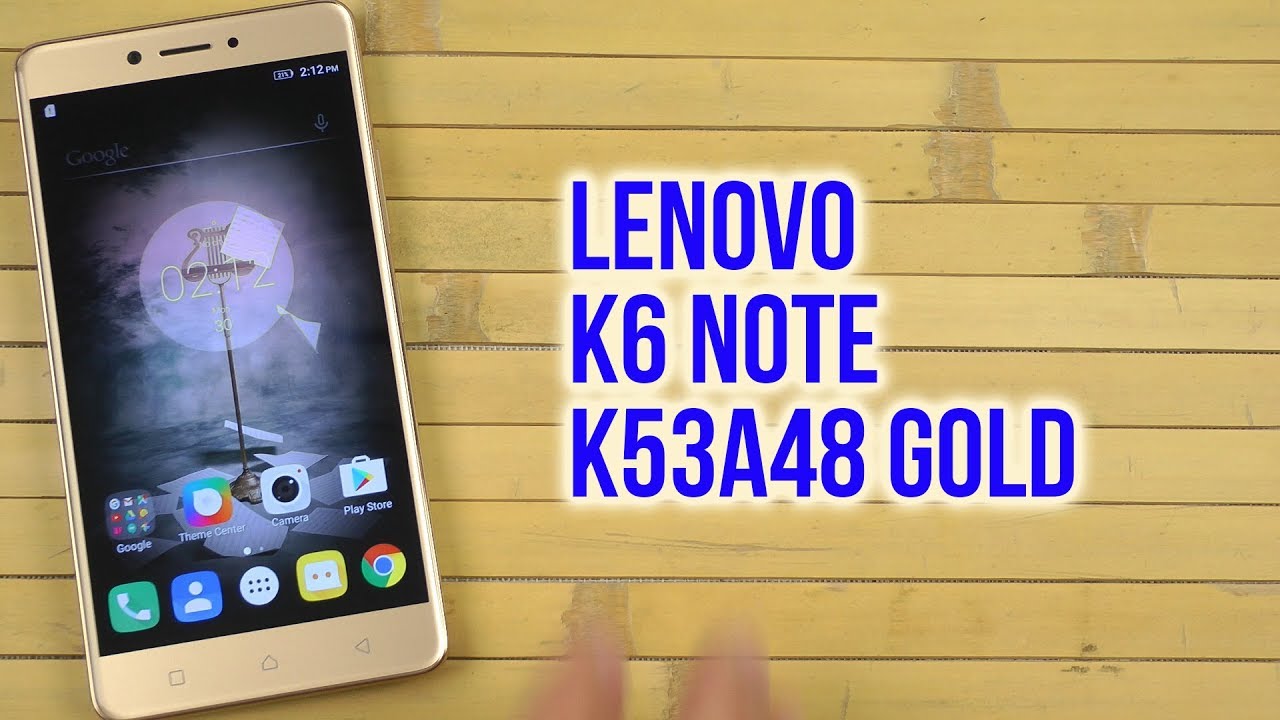 Распаковка Lenovo K6 Note K53a48 Gold