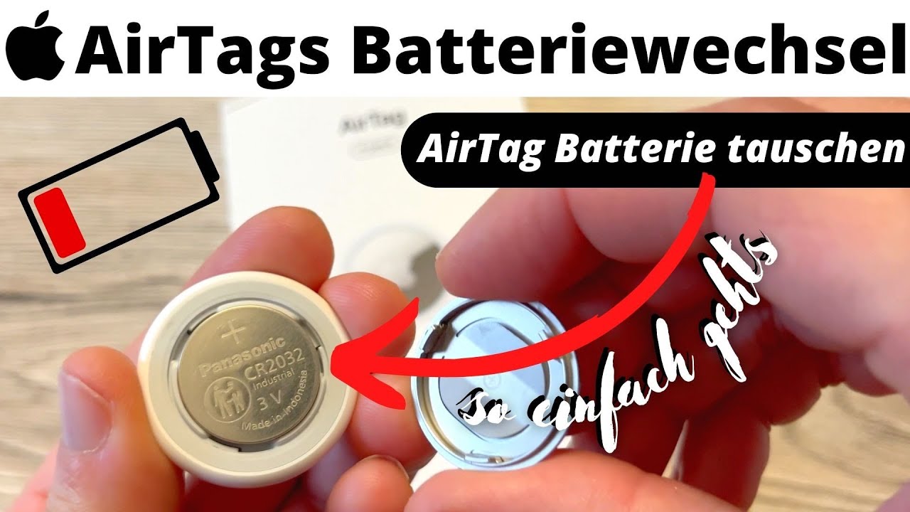 AirTags Batteriewechsel 🔋Apple AirTag Batterie tauschen - so einfach gehts!