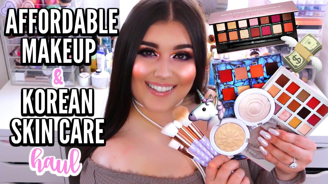 CHEAP MAKEUP & KOREAN SKIN CARE HAUL | Best High End Palette Dupes | Shop Hush ♡ Deanna Borocz