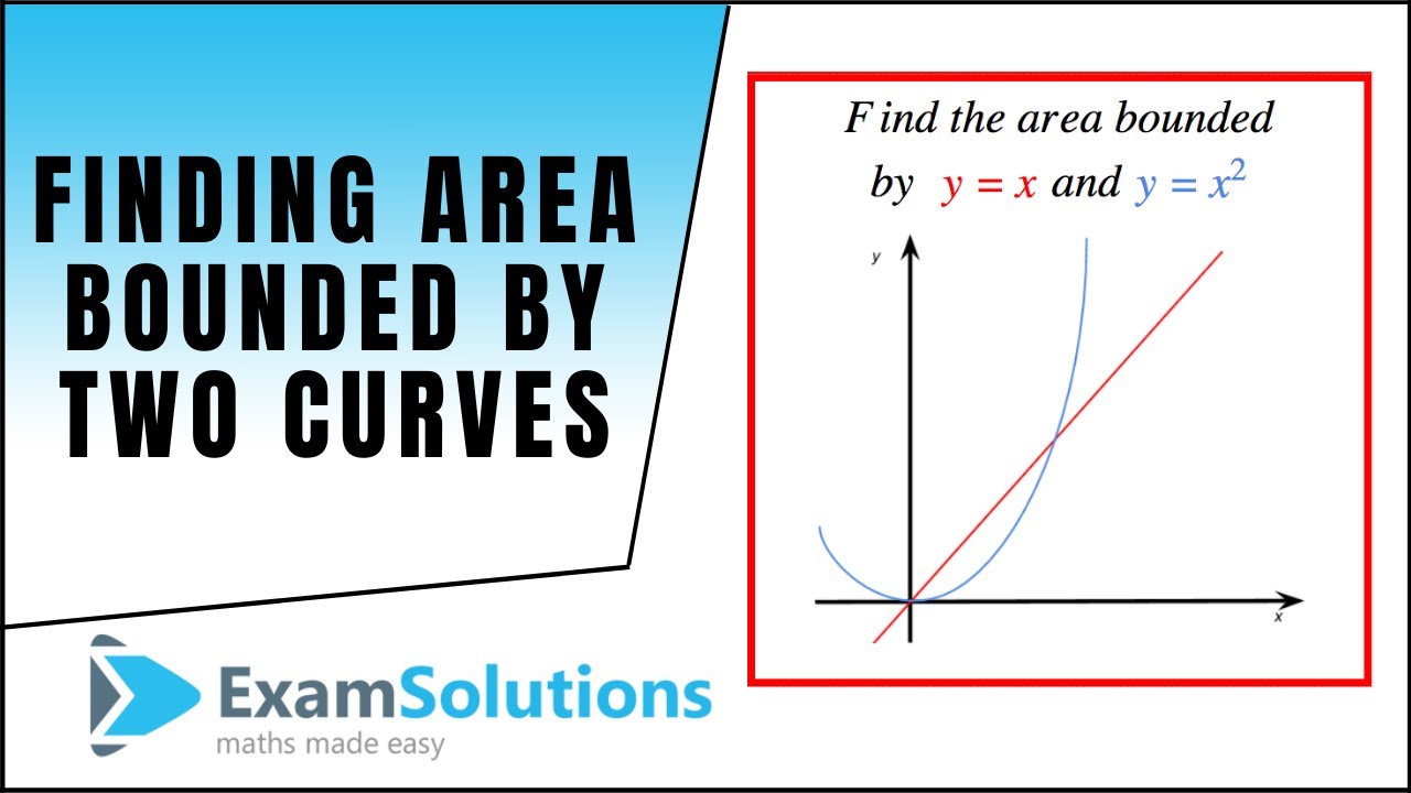 How to find the area bounded by two curves (tutorial 4) : ExamSolutions