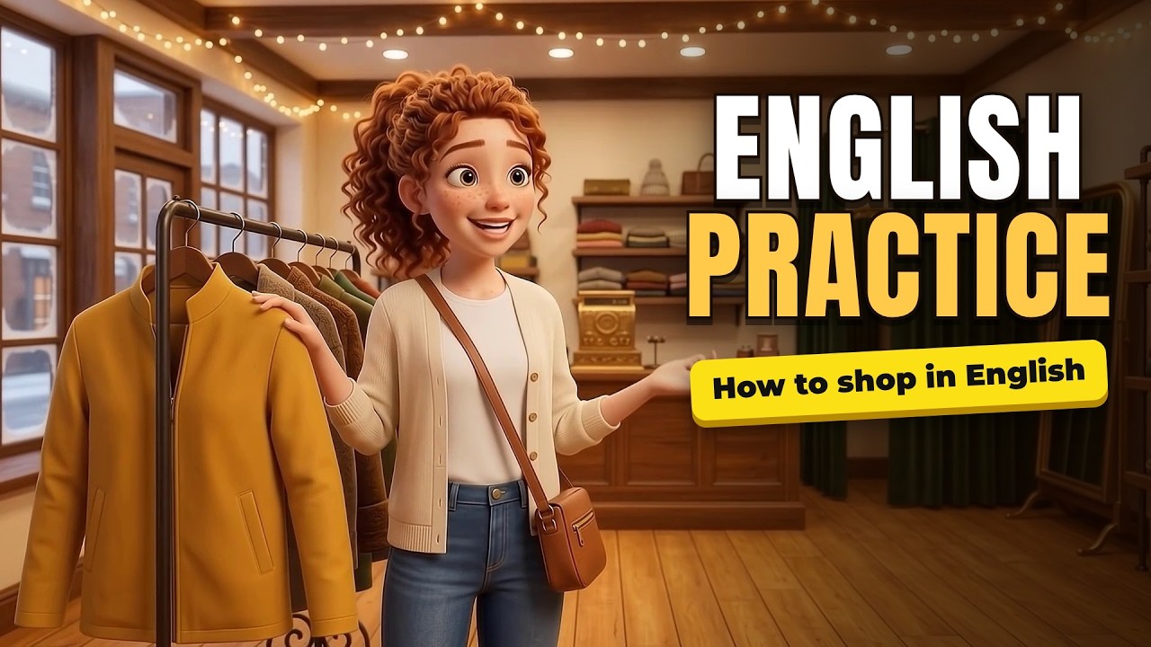 How to Shop in English | English Conversation Practice for Shopping:  Speaking Skills for Daily Life