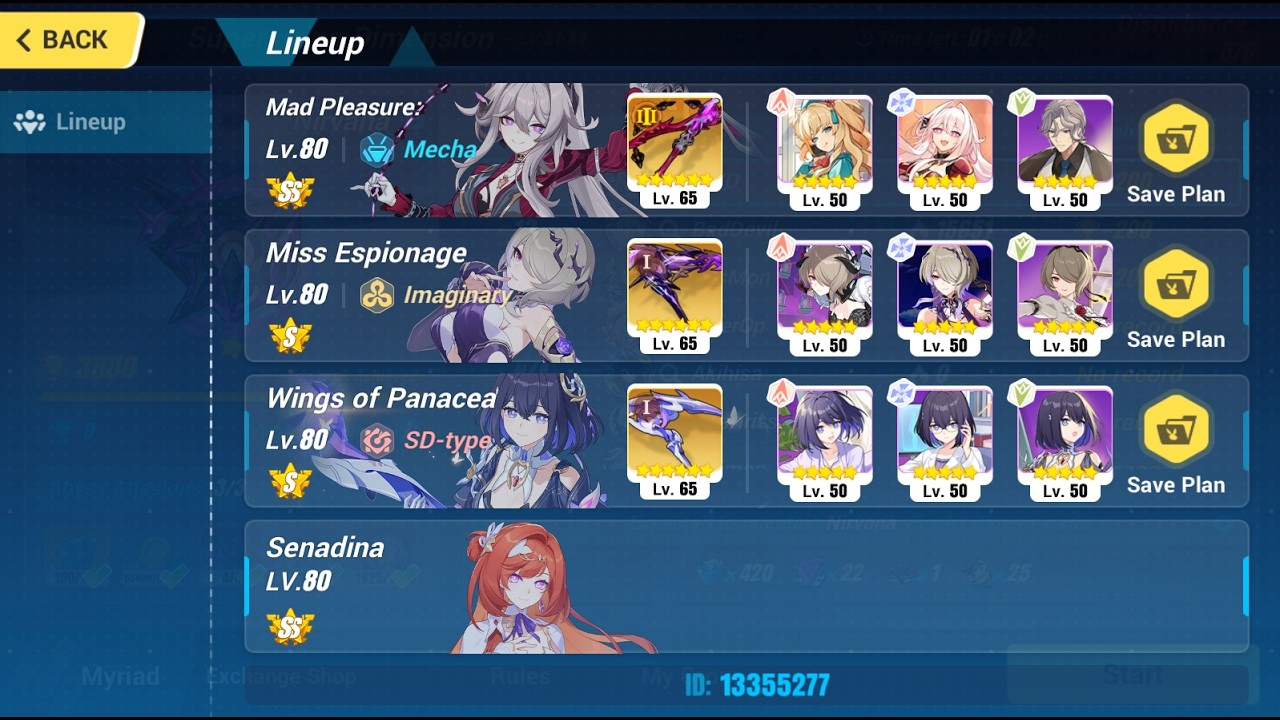 [HI3 SEA]Nirvana Abyss 578D - HoV (Frost) 759Pts - MPS(SS0+3), WP(S+1), ME(S0+1)