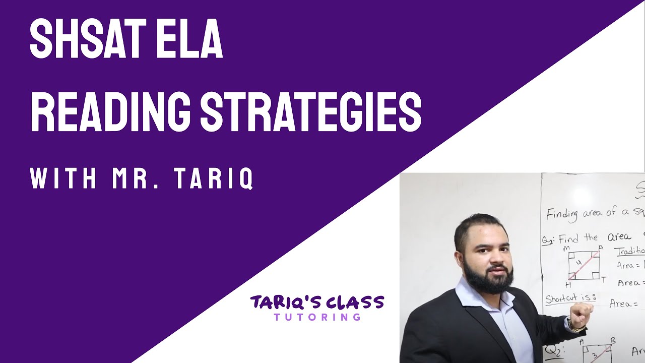 SHSAT ELA Reading Strategies: Become a Super Reader & Ace Comprehension Questions | Tariq's Class