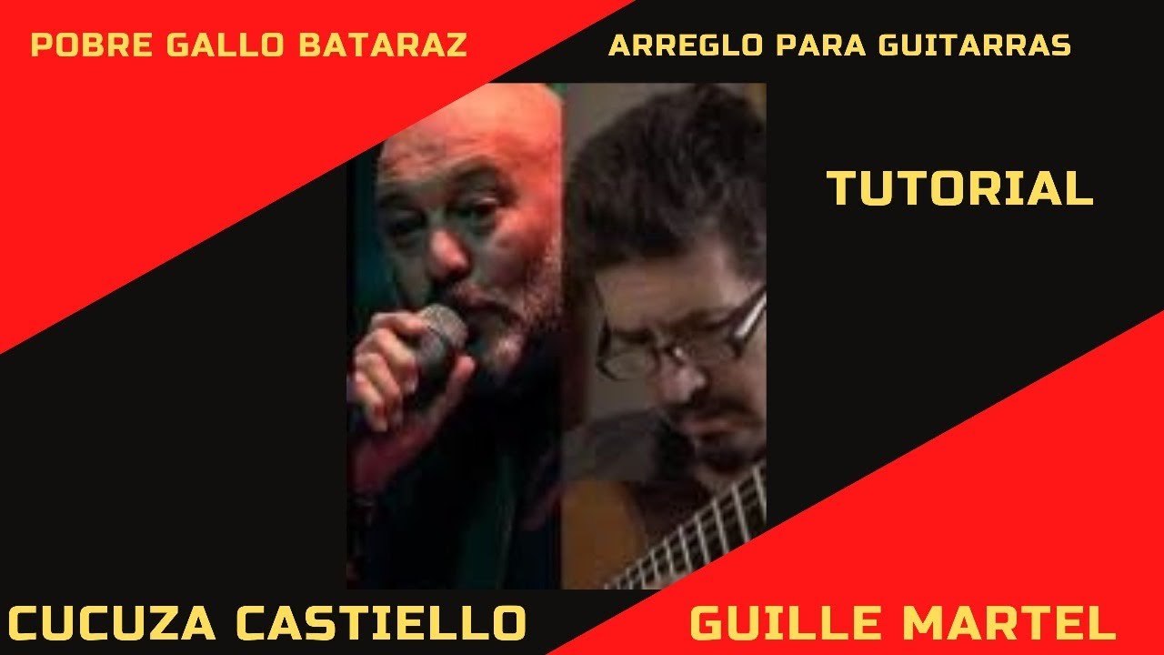 Pobre gallo bataraz, arreglo para guitarras en Re (Tutorial)