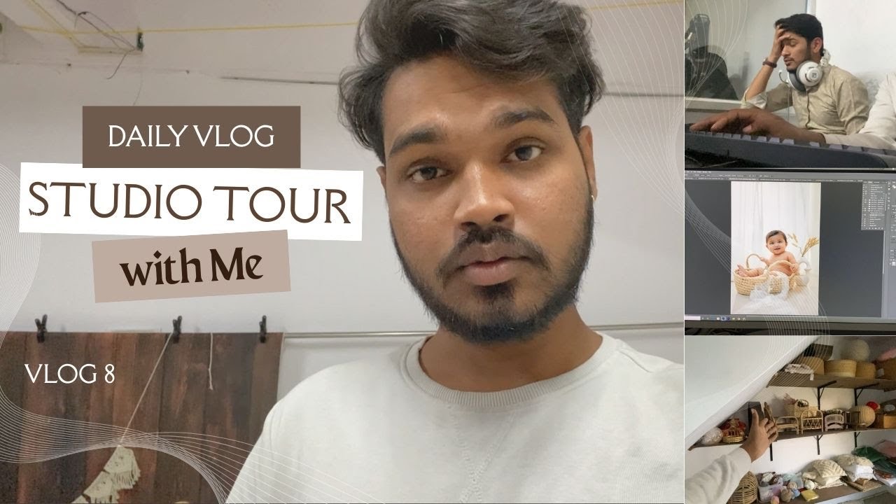 Studio Tour | Daily Vloge Day 8 | Behind the Scenes Setup, Equipment & Workflow | STUDIO TOUR