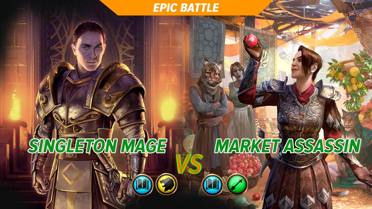 Epic Battle - Singleton Mage vs Market Assassin | Запись сложного боя со стрима