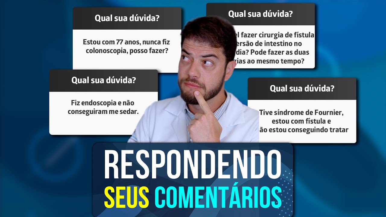 Respondendo Suas Perguntas: Colonoscopia, Fístulas, Hemorroidas, Apendicite e Muito Mais!