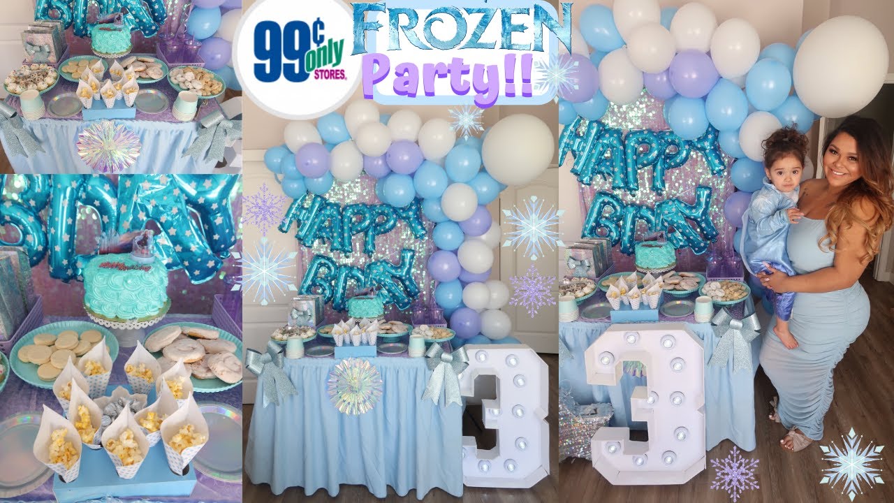 99 Cent Store Frozen Party in Quarantine | Princess Jonalyn