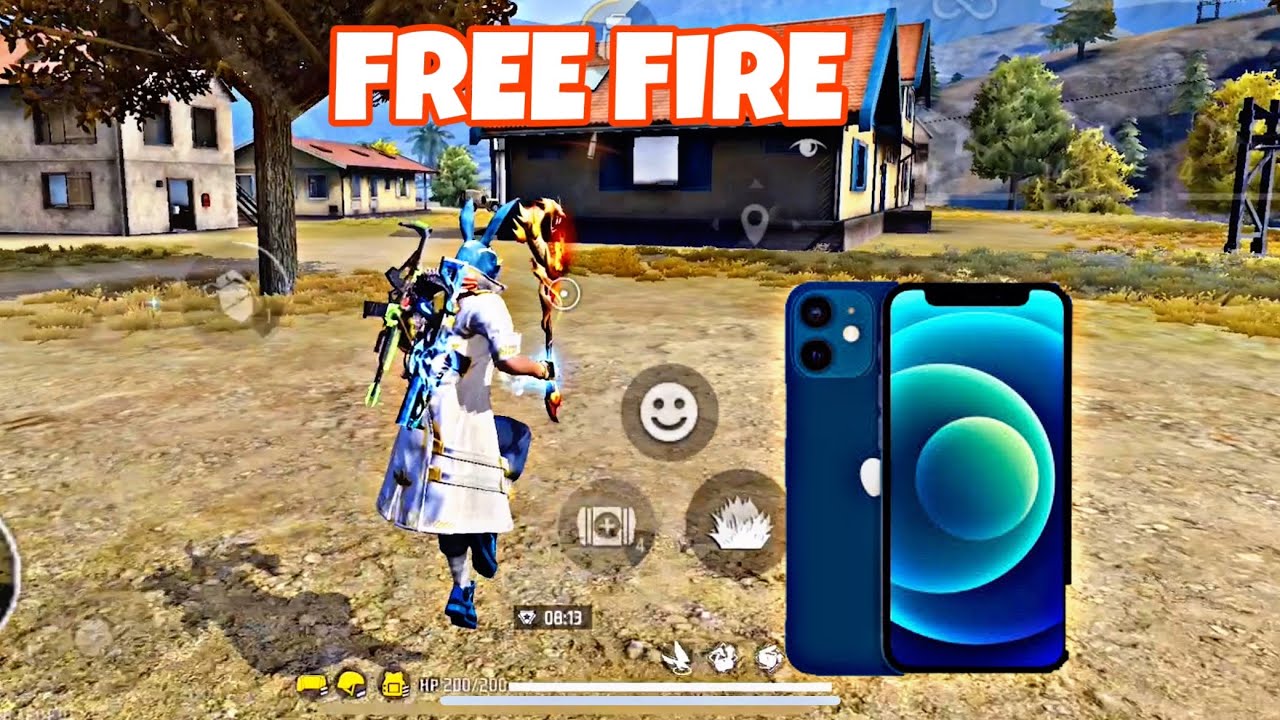 ASÍ ES JUGAR FREE FIRE EN IPHONE 12 NORMAL