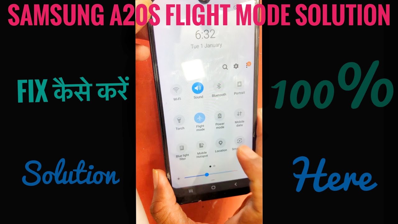 Samsung a20s flight mode ✈️ solution 100%by yashik mobile tutorial