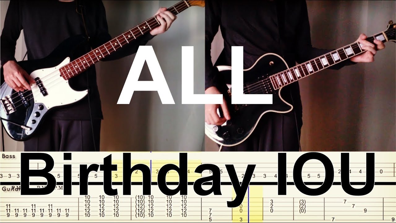 ALL - Birthday I.O.U. (Guitar and Bass Cover) with TAB