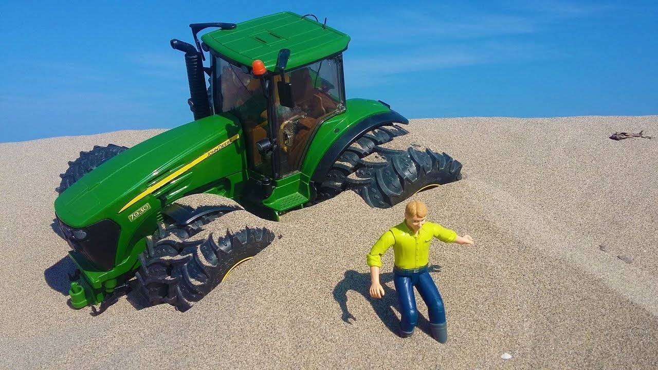 Bruder RC Tractor For Kids Stuck in the Sand!
