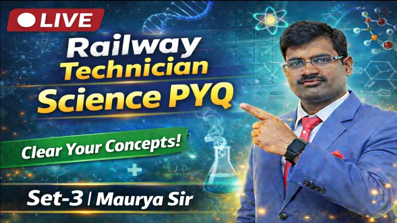 SET - 3 || RRB Technician Science PYQ 2024 Solutions || By - Maurya Sir