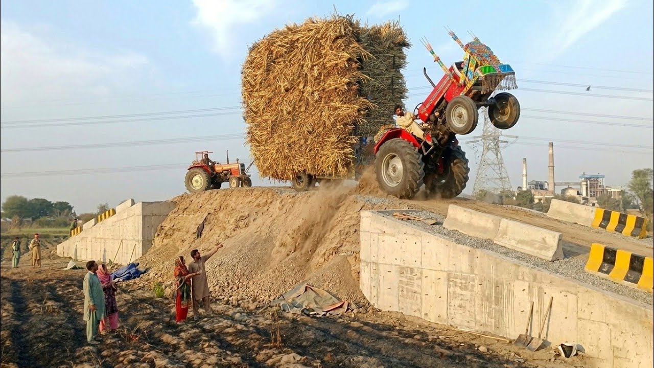 Mf 385 tractor full load me 
