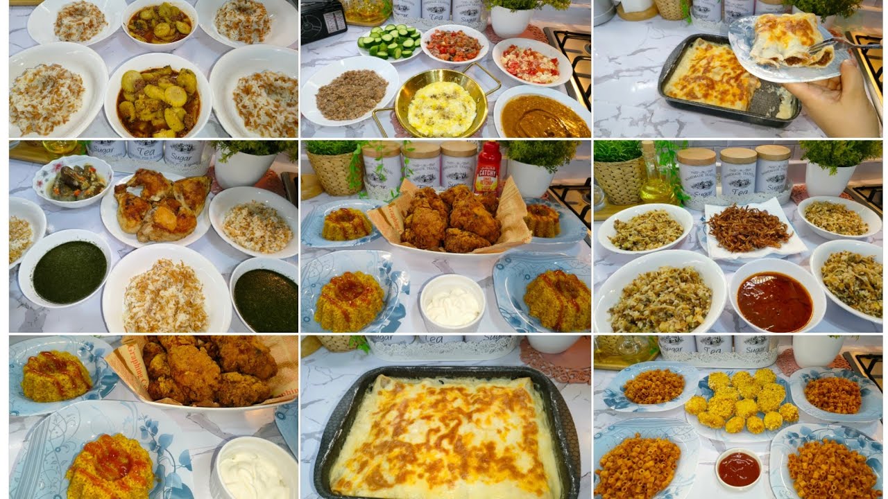 مش هتحتاري تاني💃اقوي منيو اكلات الاسبوع افكار متنوعه