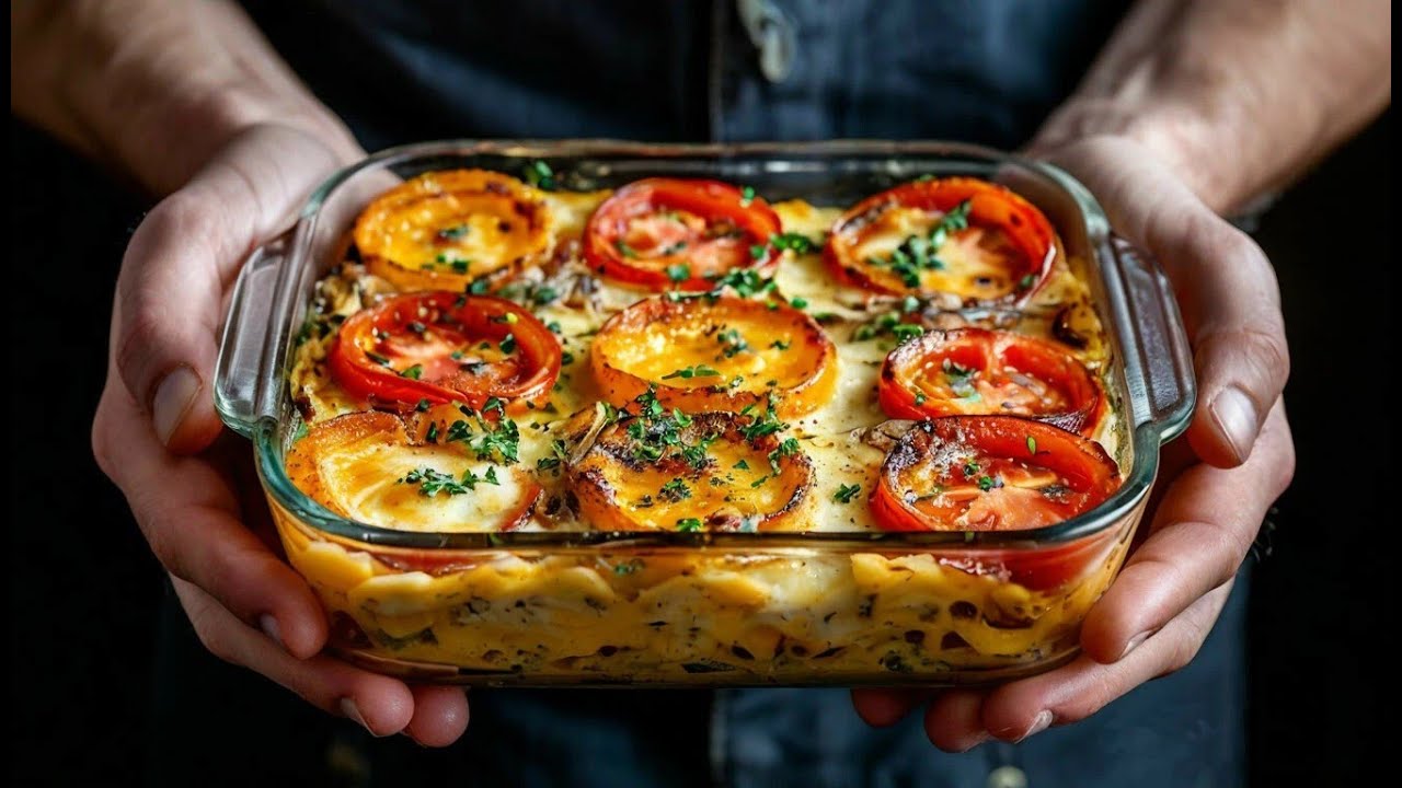 Ein einfaches Rezept zum Abendessen: Pilzauflauf! Ihre Gäste werden es lieben.