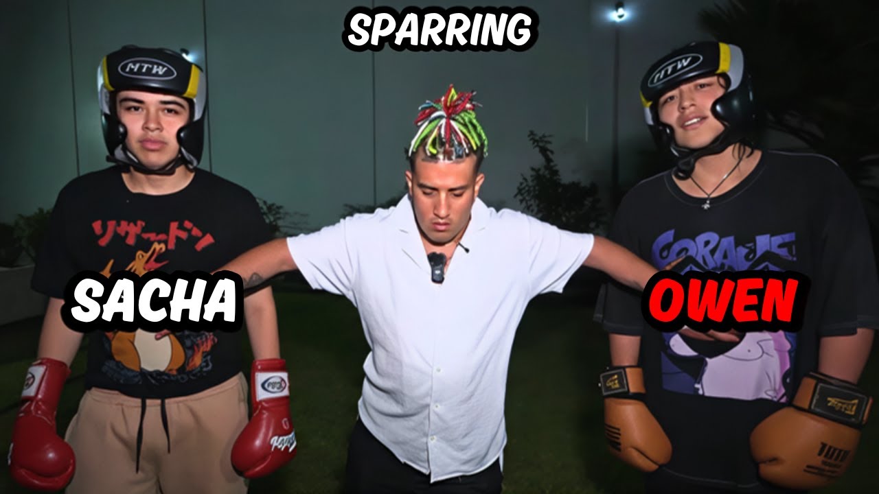 🥊SACHA Y OWEN EN SPARRING 🥊 LOS VERDADEROS ERAMOS PATAS 😔