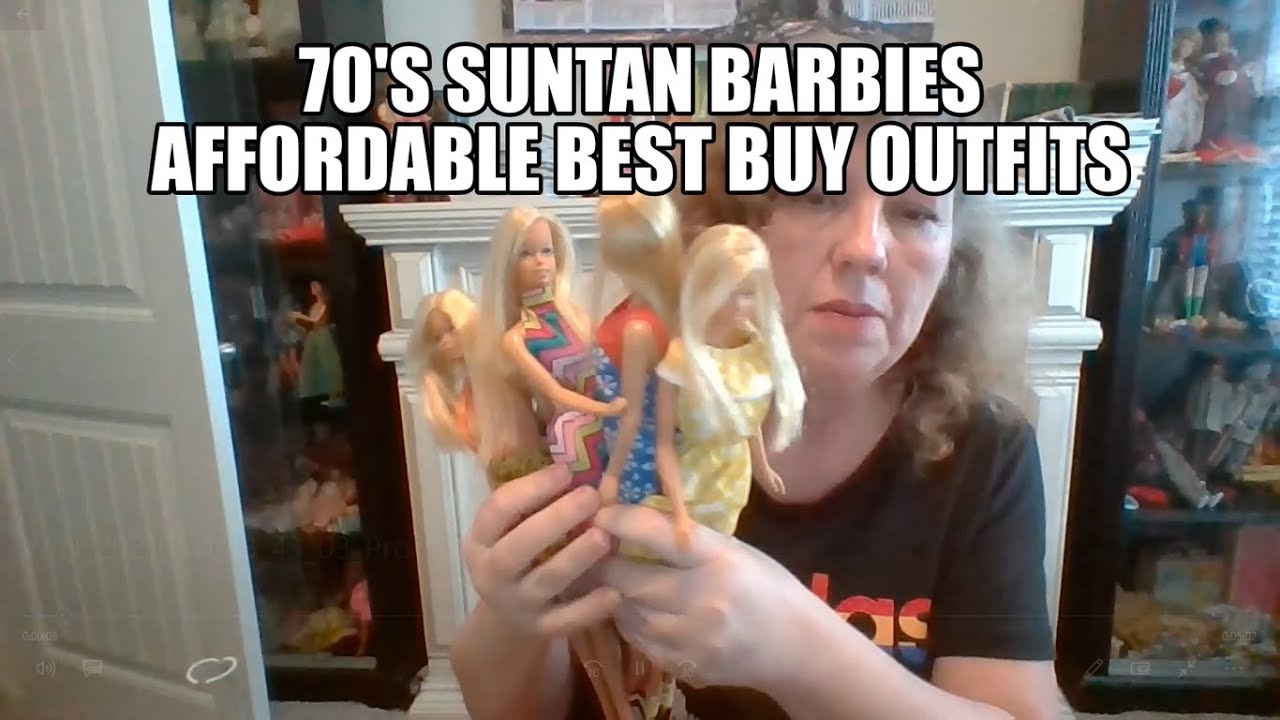 VINTAGE 1970's  Original MALIBU BARBIES  SUN TANNED DOLLS 😎  WEARING BEST BUYS 70'S clothing