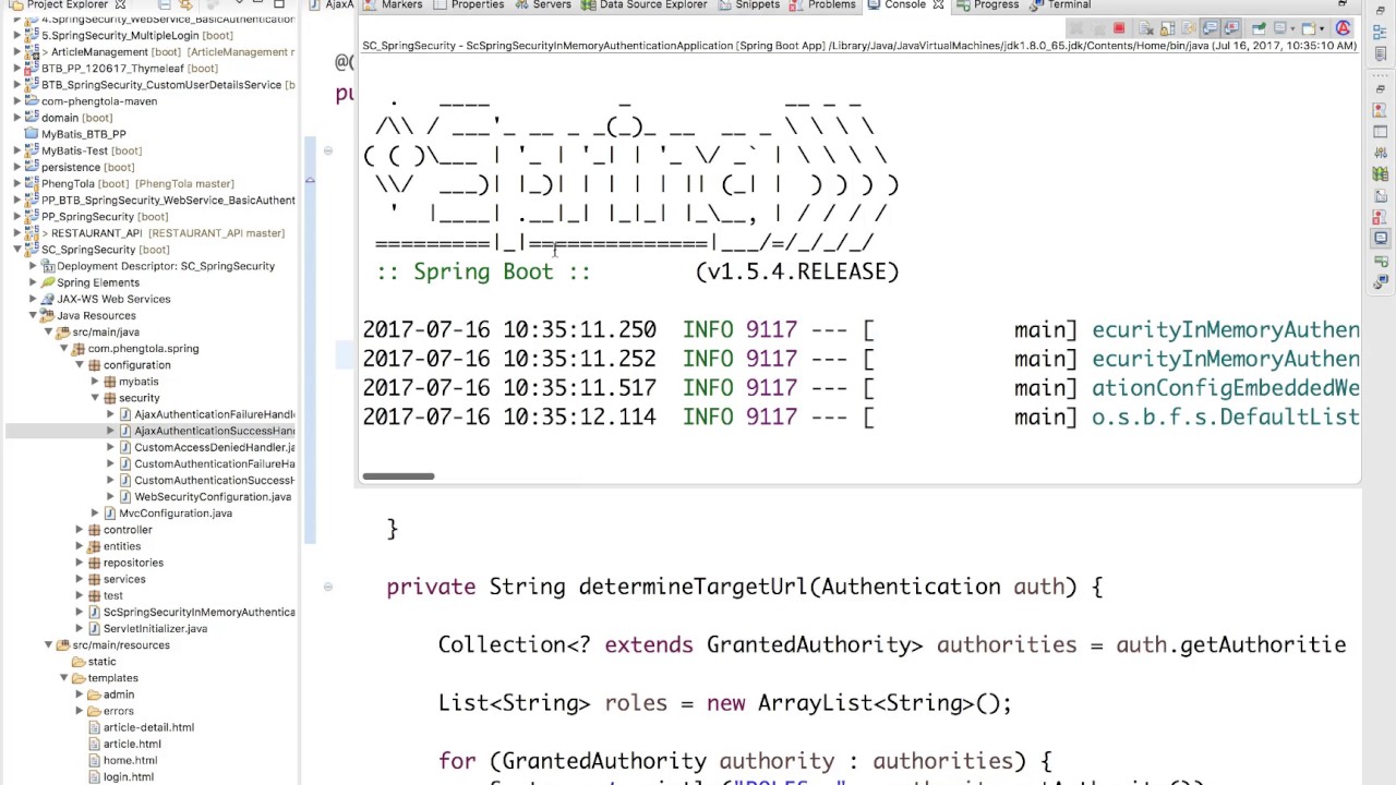Spring Boot #7.6 Spring Security  - Custom Session Time Out