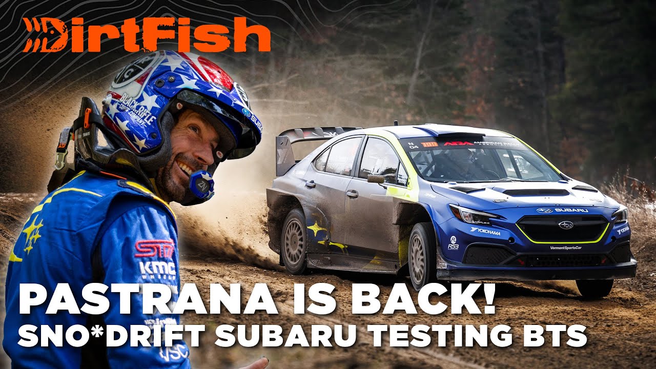 Travis Pastrana is BACK! 👀 Subaru Sno*Drift 2024 Testing BTS