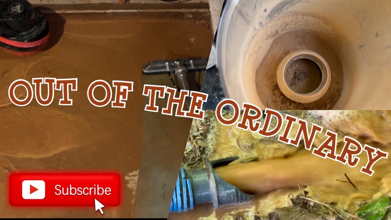 EXTREME DIRT REMOVAL / lot of Georgia Red Clay / BASEMENT CONCRETE FLOOR CLEANING