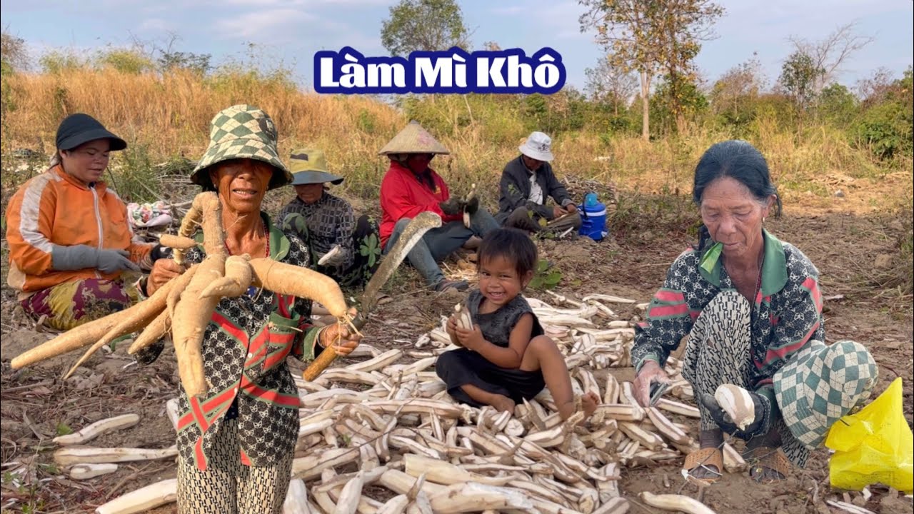 Người Jarai Làm Mì Khô- Cuộc Sống Thương Ngày #viralvideo #trending 