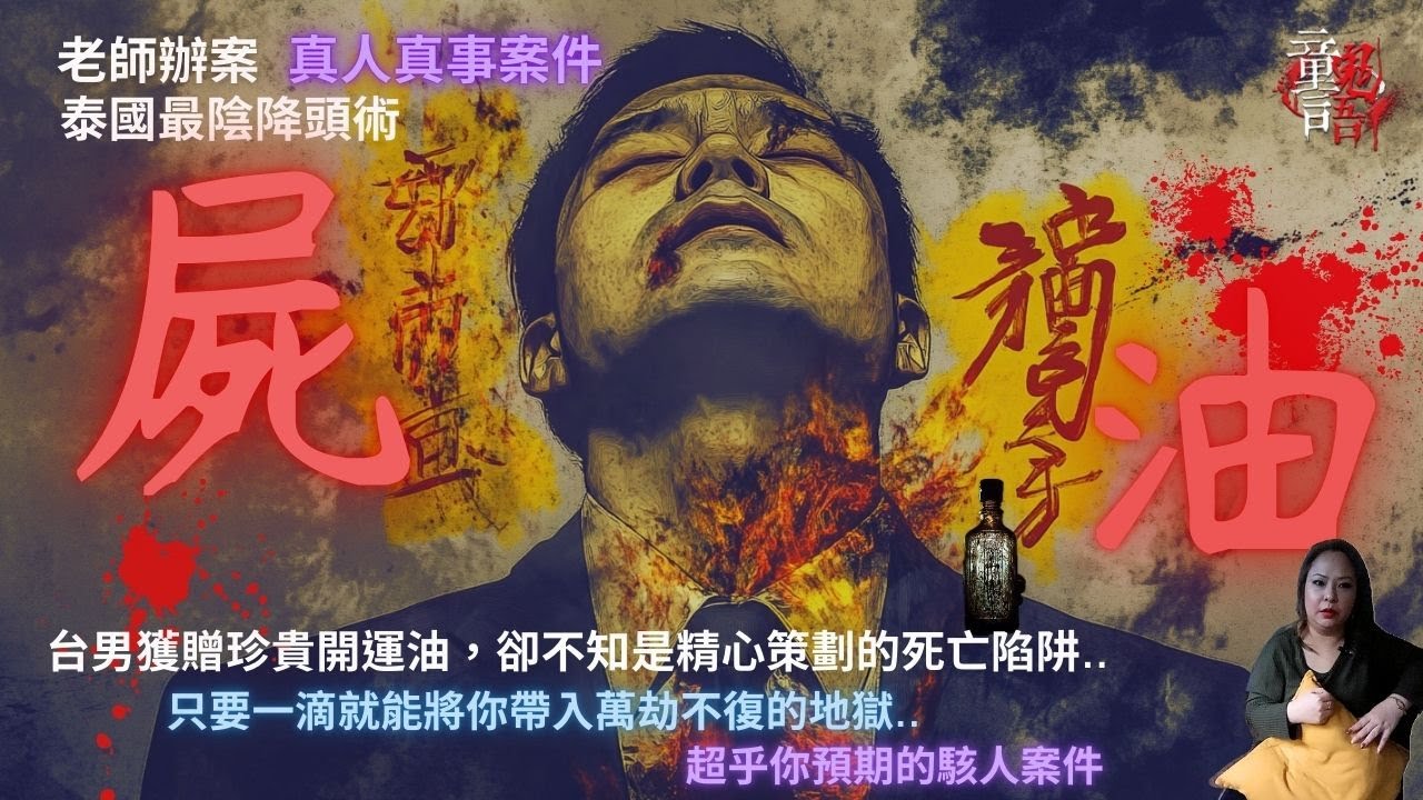 台男泰國工作惹妒被下「屍油邪降」！一滴油就能跌入萬劫不復的地獄.. 老師辦案 恐怖靈異故事 真實靈異故事 童言鬼語 童仙姑 童童 鬼 鬼故事 泰國下降頭 下蠱