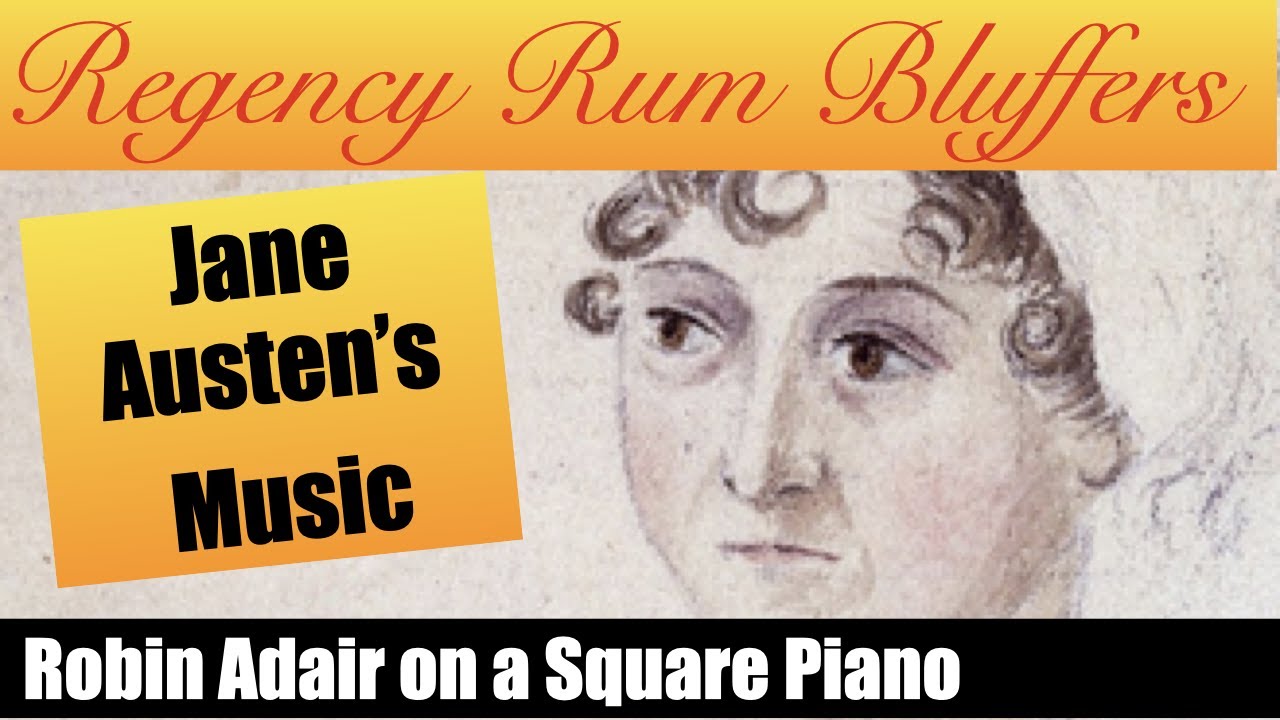 Jane Austen's copy of Robin Adair on an original Square Piano - Regency Rum Bluffers