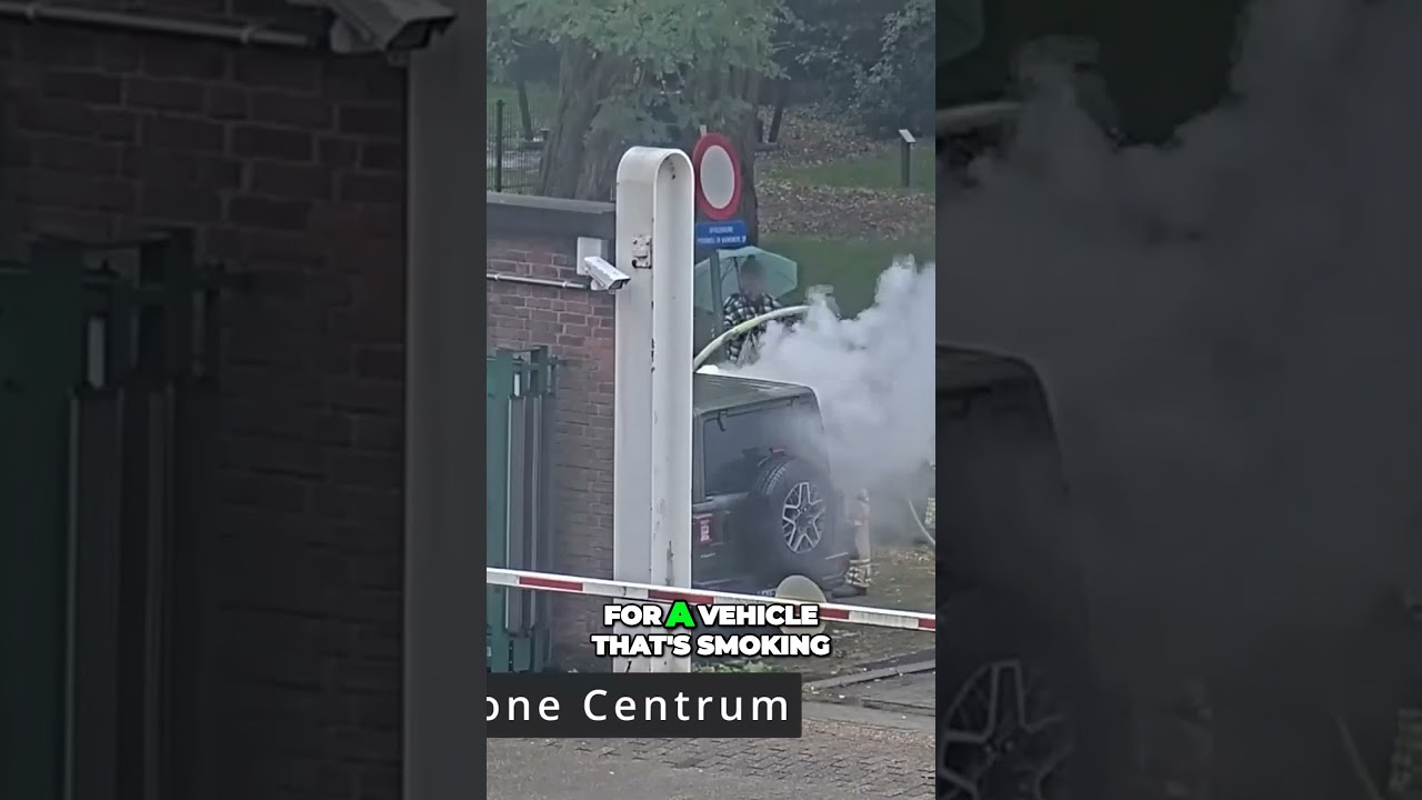 Explosive Vehicle Incident #shorts #electricvehicle #explosion #fire