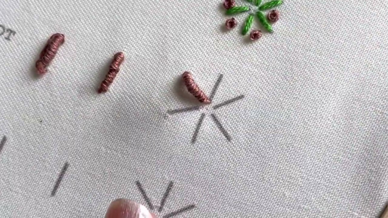 Top mistakes when do BULLION KNOT Stitch. غرزه الركوكو الطريقه الصحيحه #تطريز  #embroiderytutorial