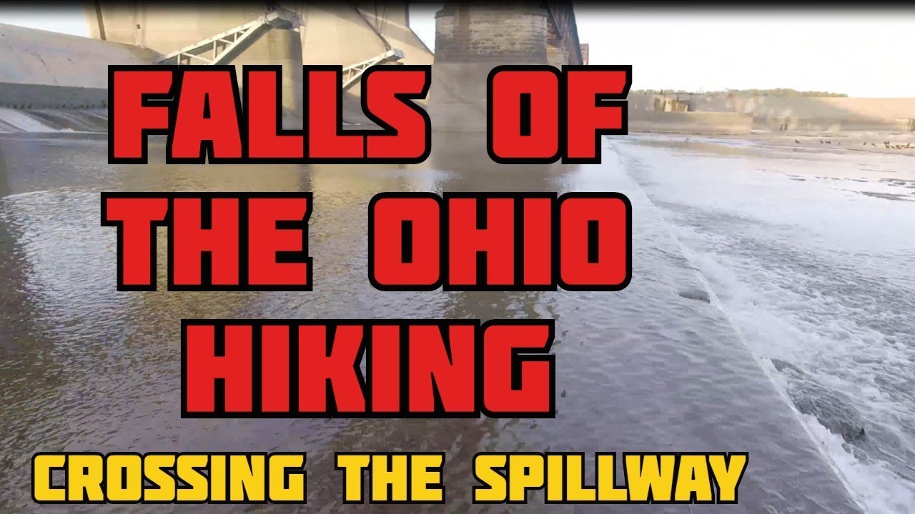 Falls of the Ohio Hiking - Crossing the Spillway