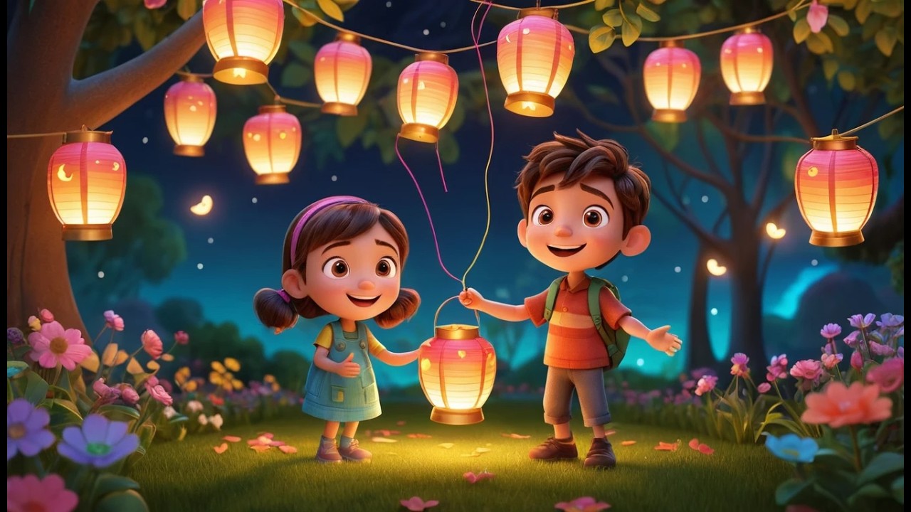 Seventeen Little Toy Lanterns Glow Glow Glow 🏮 | Counting to & Bedtime Son