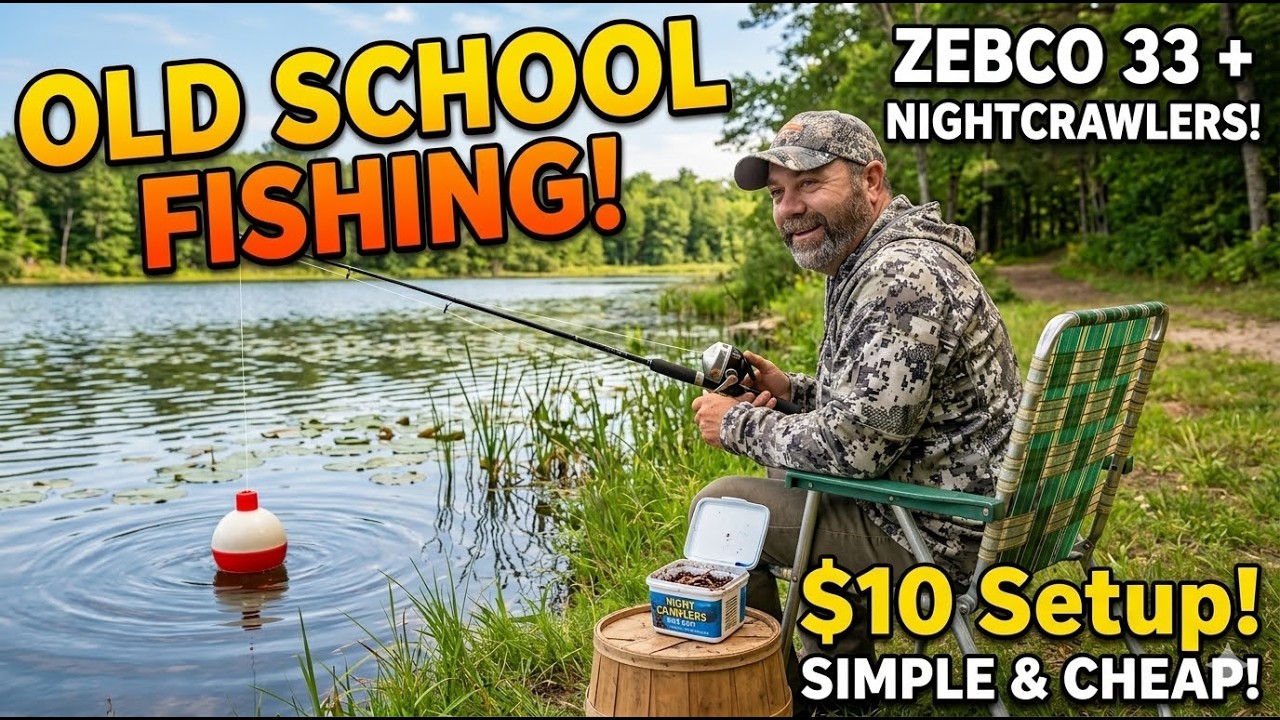 I Went Old School&hellip; Zebco 33 + Worms (Still Catches Fish!)