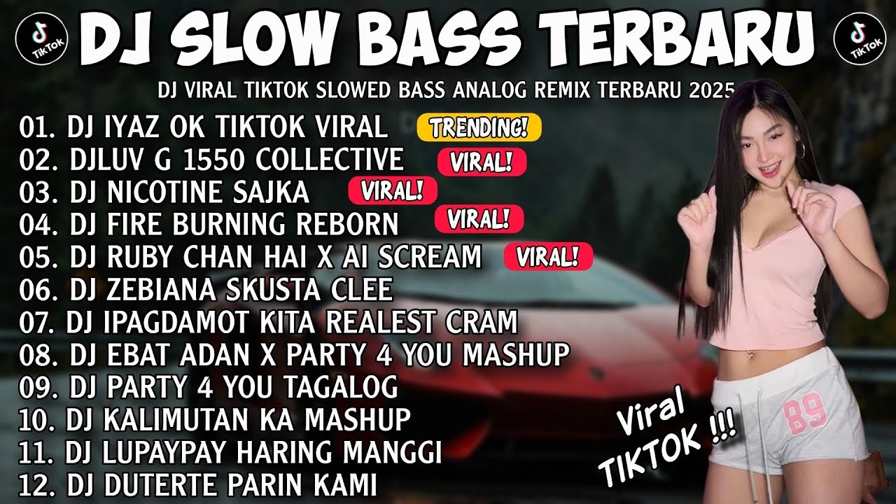 DJ SLOW BASS TERBARU 2025 🎵 DJ IYAZ OK X LUV G X NICOTINE X FIRE BURNING 🎧 FULLBASS VIRAL TIKTOK!!